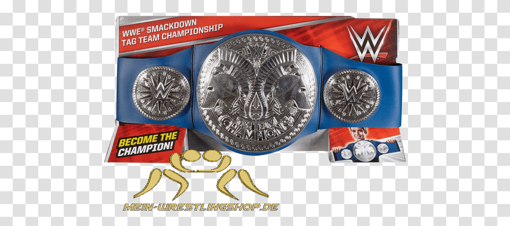 Smackdown Tag Team Champion Belt, Coin, Money, Nickel, Wristwatch Transparent Png