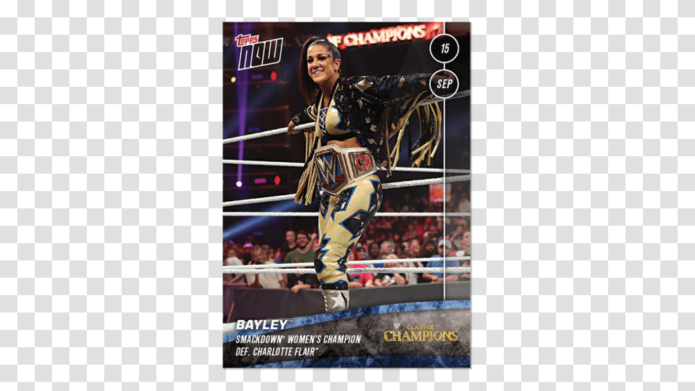 Smackdown Womens Champion Bayley Def Poster, Person, Human, Sport, Boxing Transparent Png