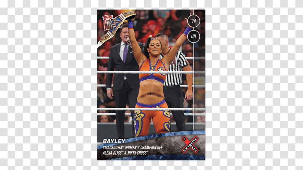 Smackdown Womens Champion Bayley Def Poster, Person, Sport, Tie Transparent Png