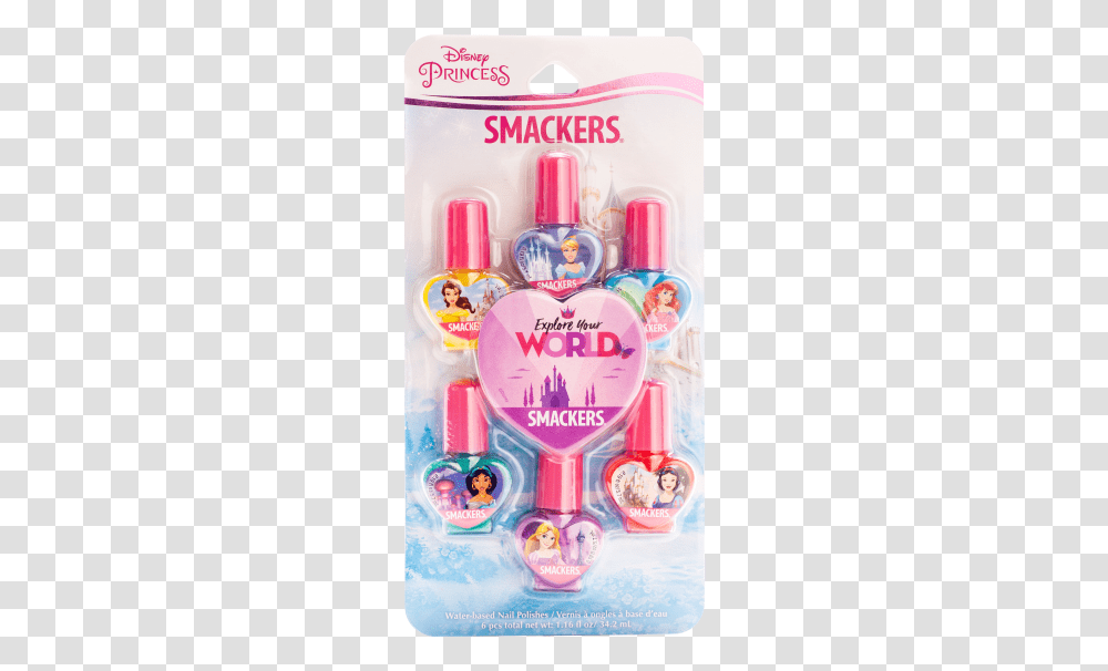 Smackers Nail Collection Lip Smacker, Cosmetics, Bottle, Purple, Person Transparent Png