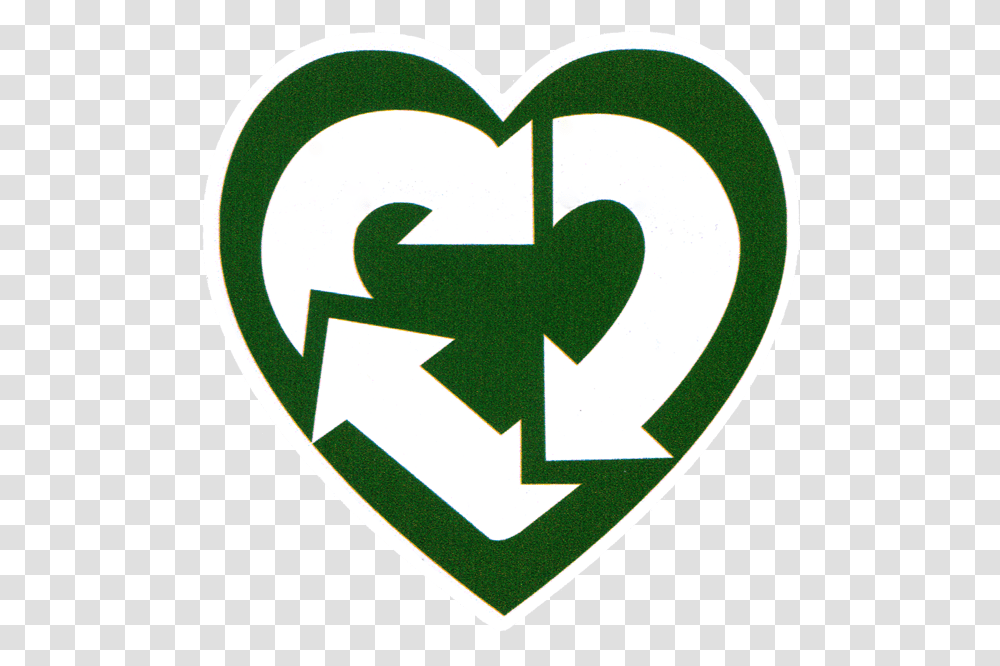 Small Bumper Sticker Decal Reduce Reuse Recycle Heart Recycle Symbol Small, Recycling Symbol, Rug Transparent Png
