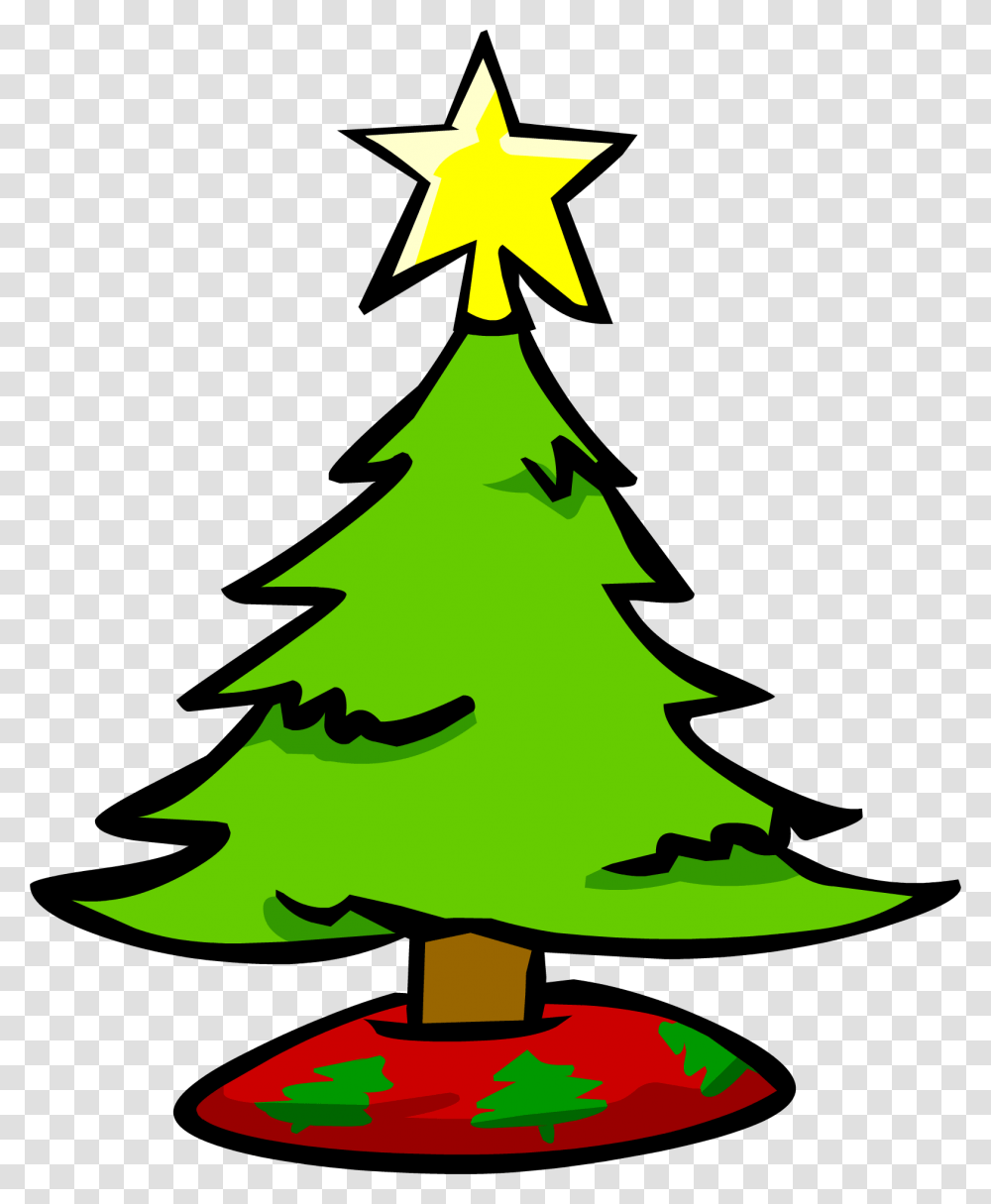 Small Christmas Tree Club Penguin Wiki Fandom Christmas Tree Image Small, Plant, Symbol, Ornament, Star Symbol Transparent Png