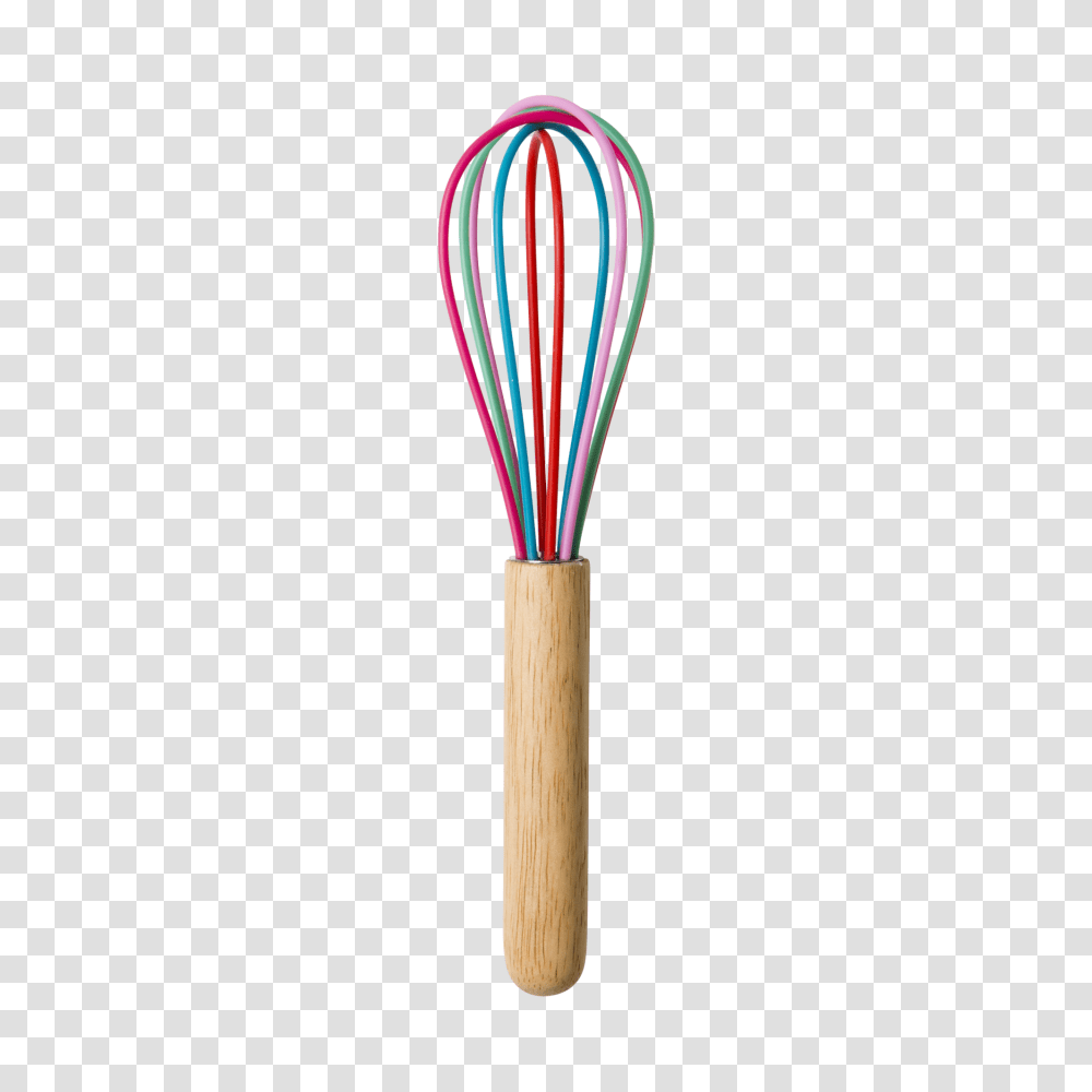 Small Colourful Whisk Silicone And Wooden Handle Rice Dk, Brush, Tool, Stick, Cutlery Transparent Png
