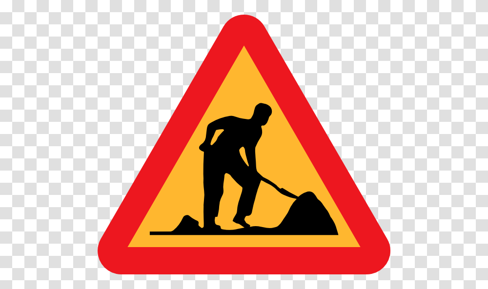 Small Construction Cliparts, Road Sign, Person, Human Transparent Png