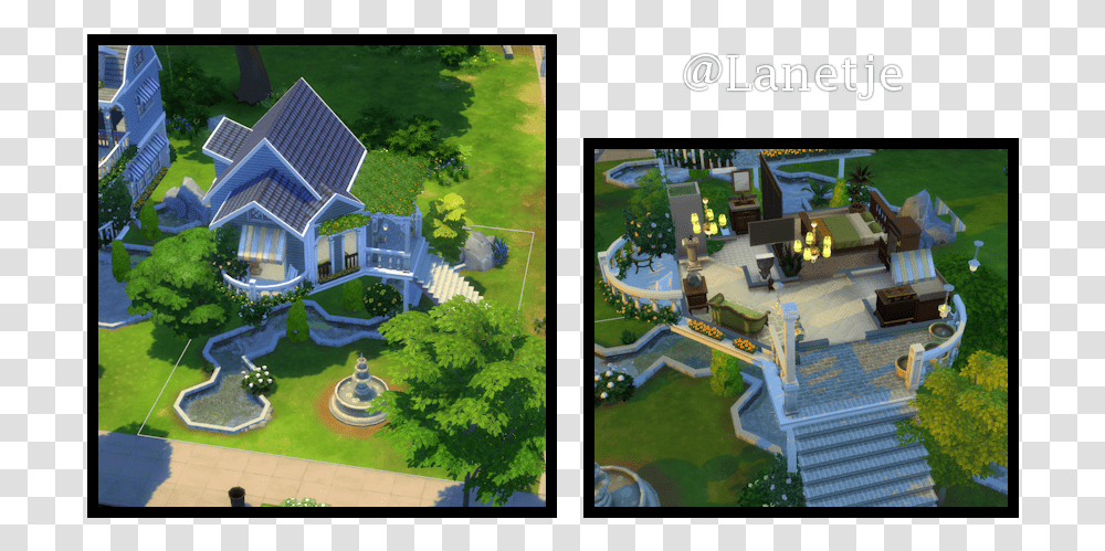 Small Cottage Sims 4 Base Game, Grass, Plant, Mansion, House Transparent Png