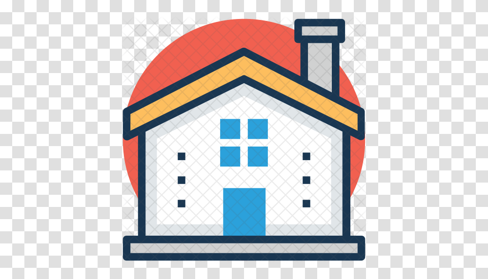 Small Cozy House Icon Vertical, Building, Housing, Outdoors, Plan Transparent Png