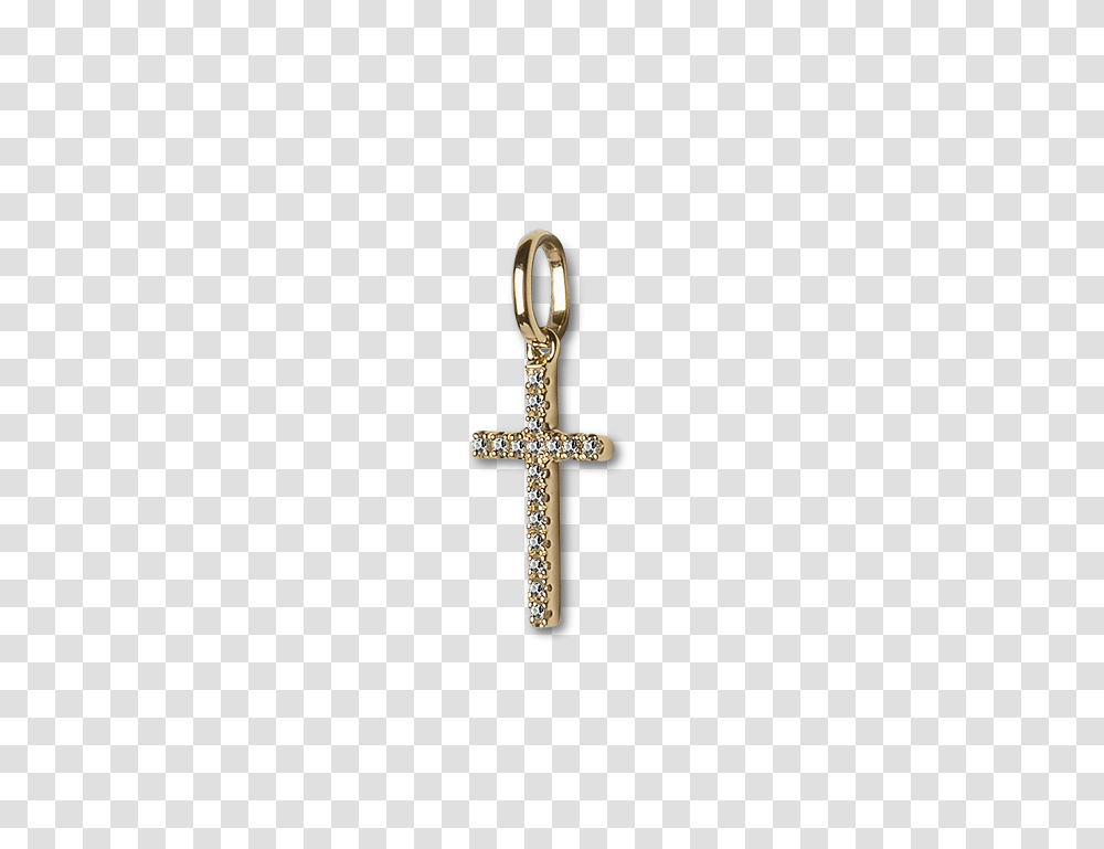 Small Cross Pendant With Diamonds, Crucifix, Shower Faucet Transparent Png