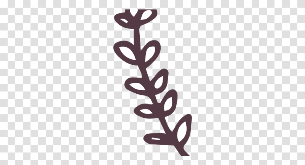 Small Curved Branch Clipart, Cross, Plant, Stencil Transparent Png