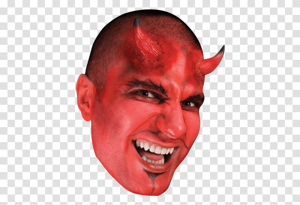 Small Devil Horns, Face, Person, Human, Head Transparent Png