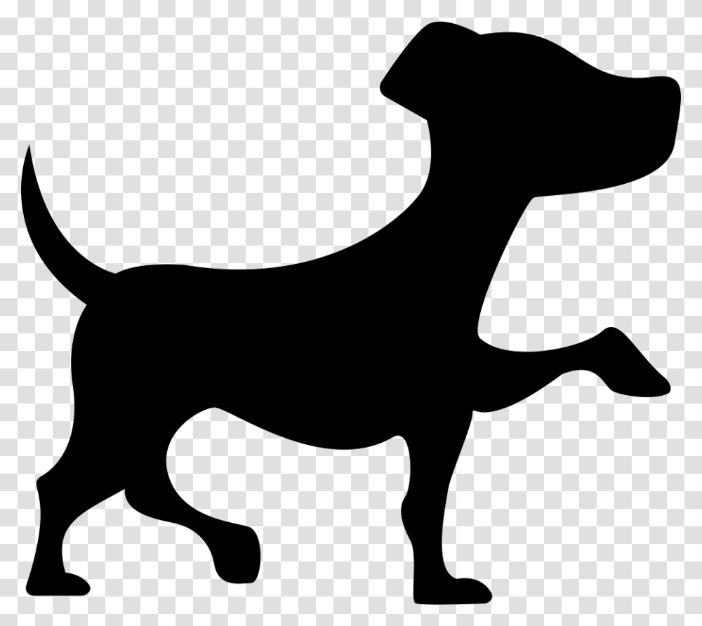 Small Dog With One Paw, Silhouette, Stencil, Animal, Mammal Transparent Png