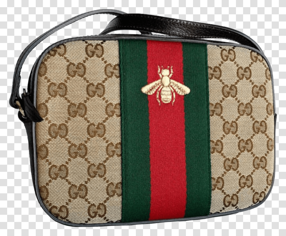 Small Dustbag Designed For Gucci Handbags Gucci Web Bee Crossbody, Rug, Accessories, Purse Transparent Png