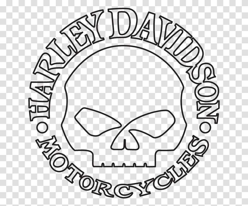 Small Harley Davidson Skull, Label, Poster Transparent Png