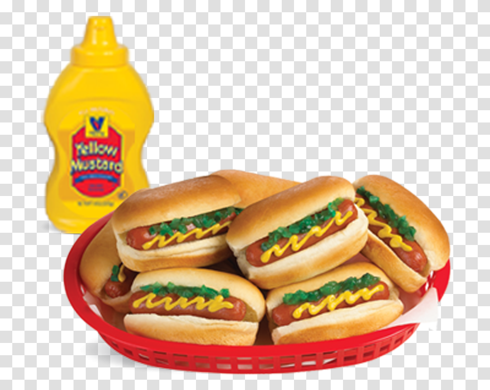 Small Hot Dog Sandwich, Food, Burger, Mustard Transparent Png