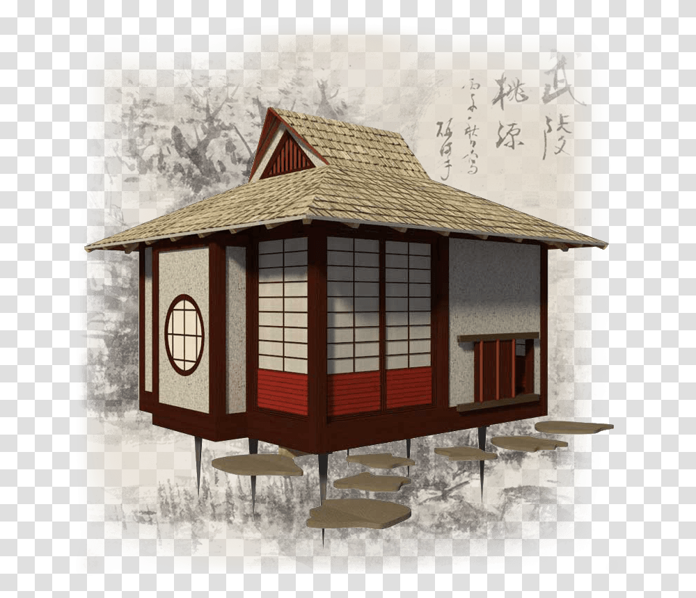 Small House Japanese Tea House, Outdoors, Nature, Gazebo, Countryside Transparent Png