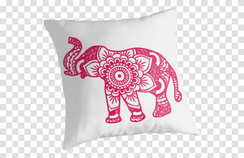 Small Mandala Elephant Tattoo Designs, Pillow, Cushion, Wildlife, Mammal Transparent Png