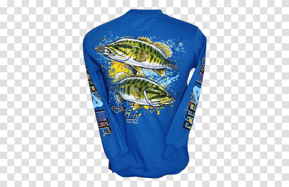 Small Mouth Bass Long Sleeve T Shirt Royal BlueClass Bass, Apparel, Fish, Animal Transparent Png