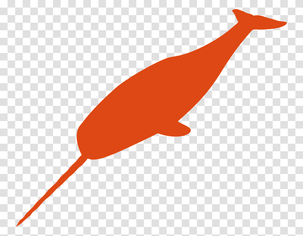 Small Narwhal Svg Clip Art For Web Orange Narwal, Animal, Axe, Tool, Whale Transparent Png