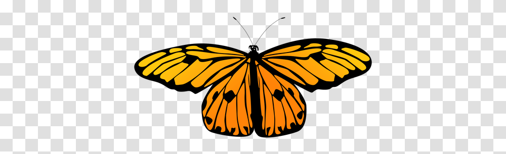 Small Orange Butterfly Vector & Svg Vector Monarch Butterfly Aesthetic Painting, Invertebrate, Animal, Insect, Pattern Transparent Png