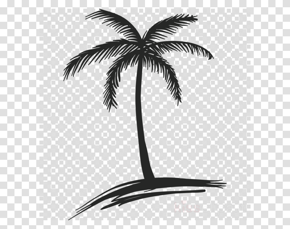 Small Palm Tree Drawing, Texture, Polka Dot, Hole, Stencil Transparent Png