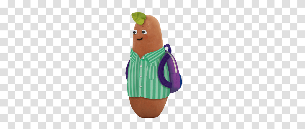 Small Potato With Backpack, Apparel, Shirt, Plush Transparent Png