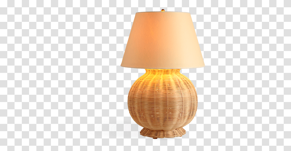 Small Rattan Table Lamp, Lampshade Transparent Png