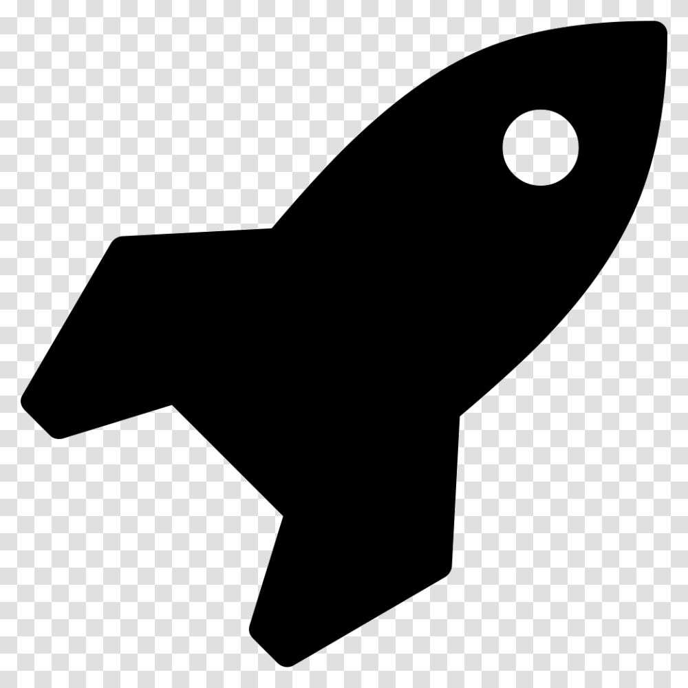 Small Rocket Ship Silhouette Icon Free Download, Axe, Tool, Hammer Transparent Png