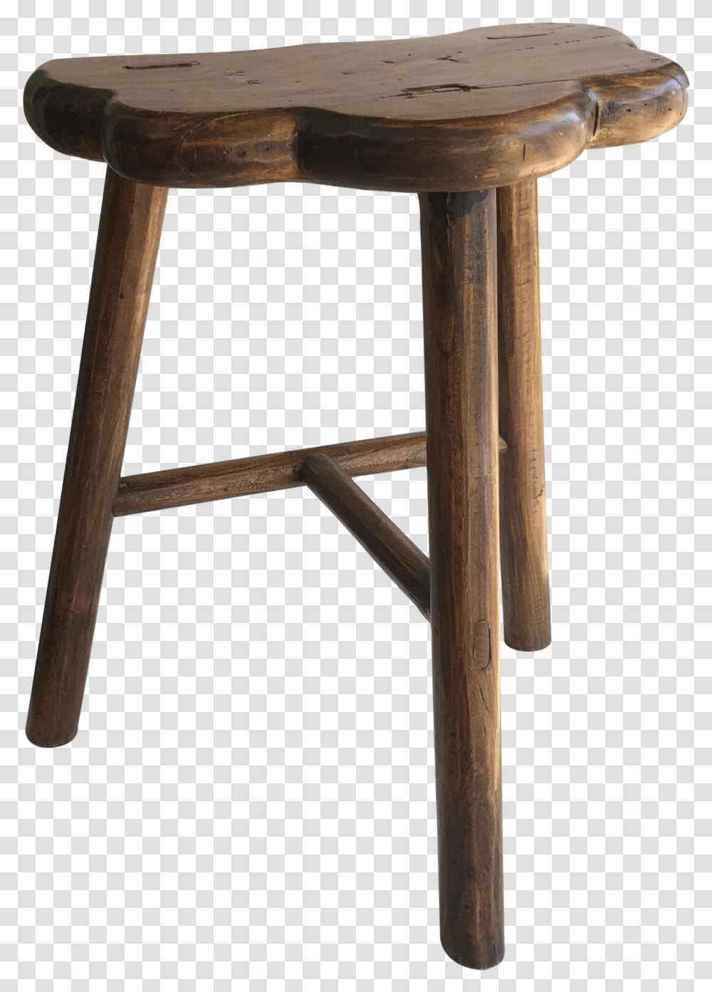 Small Rustic Wooden Stool Bar Stool, Furniture, Hammer, Chair, Table Transparent Png
