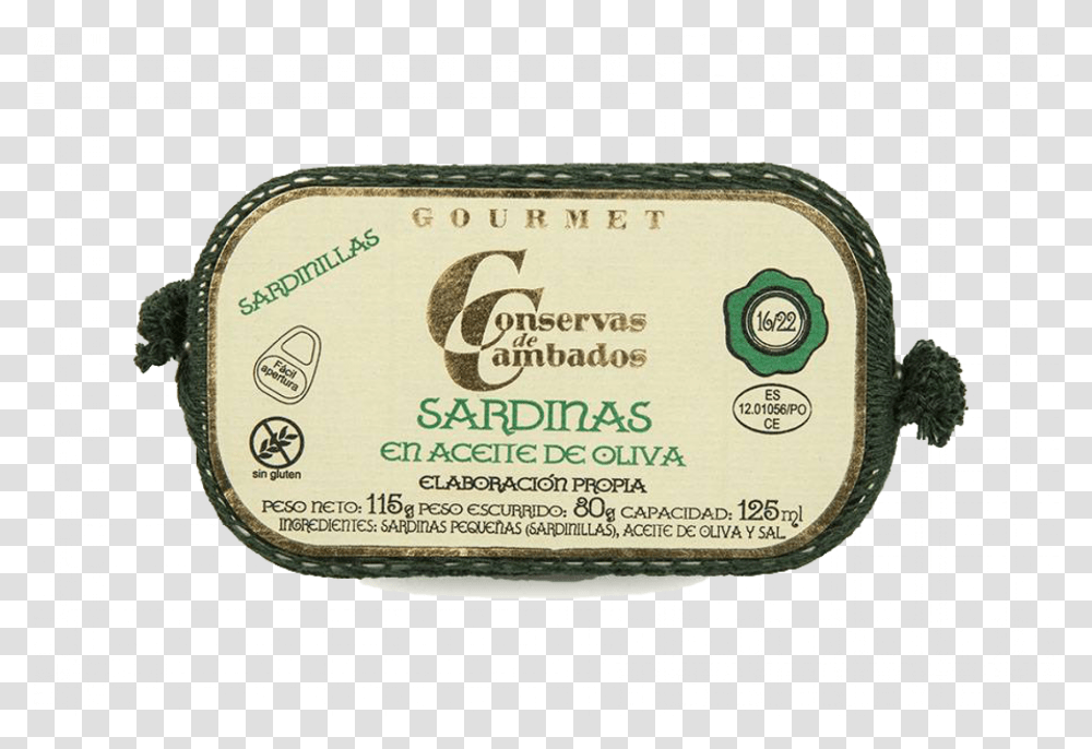 Small Sardines In Olive Oil Conservas De Cambados Cambados, Label, Tin, Sticker Transparent Png