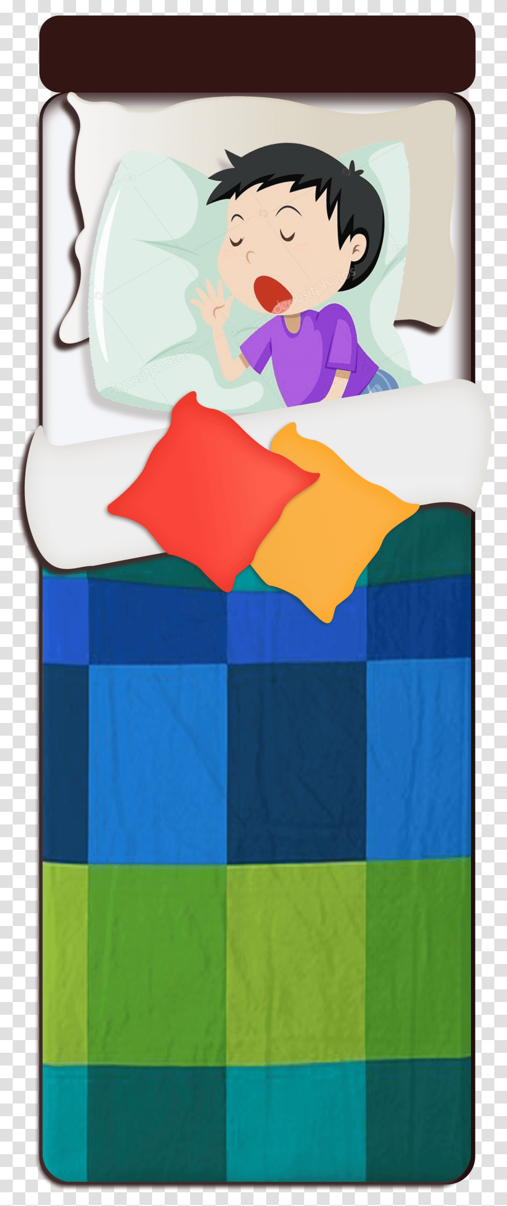 Small Single Size Bed Cartoon, Outdoors, Paper, Quilt Transparent Png
