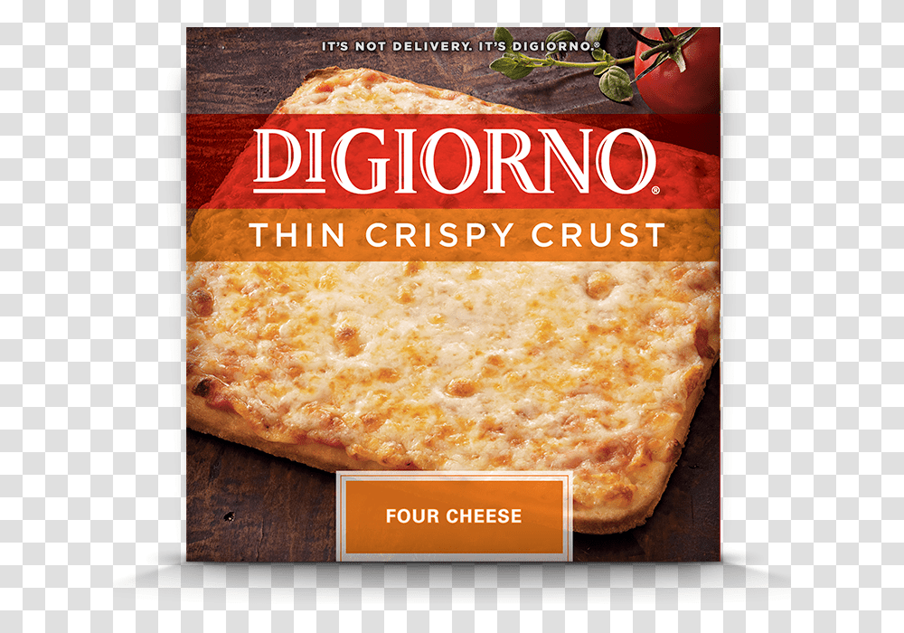 Small Sized Pizzas Digiorno Frozen Cheese Pizza, Food, Bread, Poster, Advertisement Transparent Png