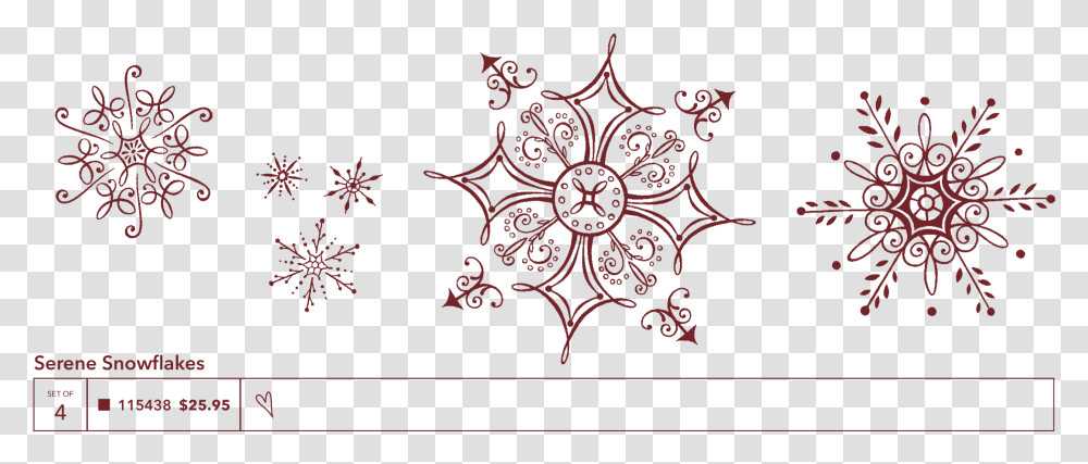 Small Snowflakes, Floral Design, Pattern Transparent Png