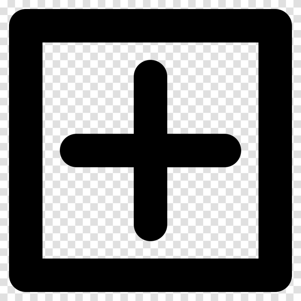 Small Square With Plus Sign Icon Free Download, Cross, Computer, Electronics Transparent Png