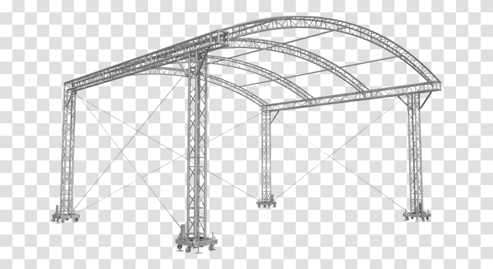Small Stage Roof, Building, Bridge, Architecture, Construction Crane Transparent Png