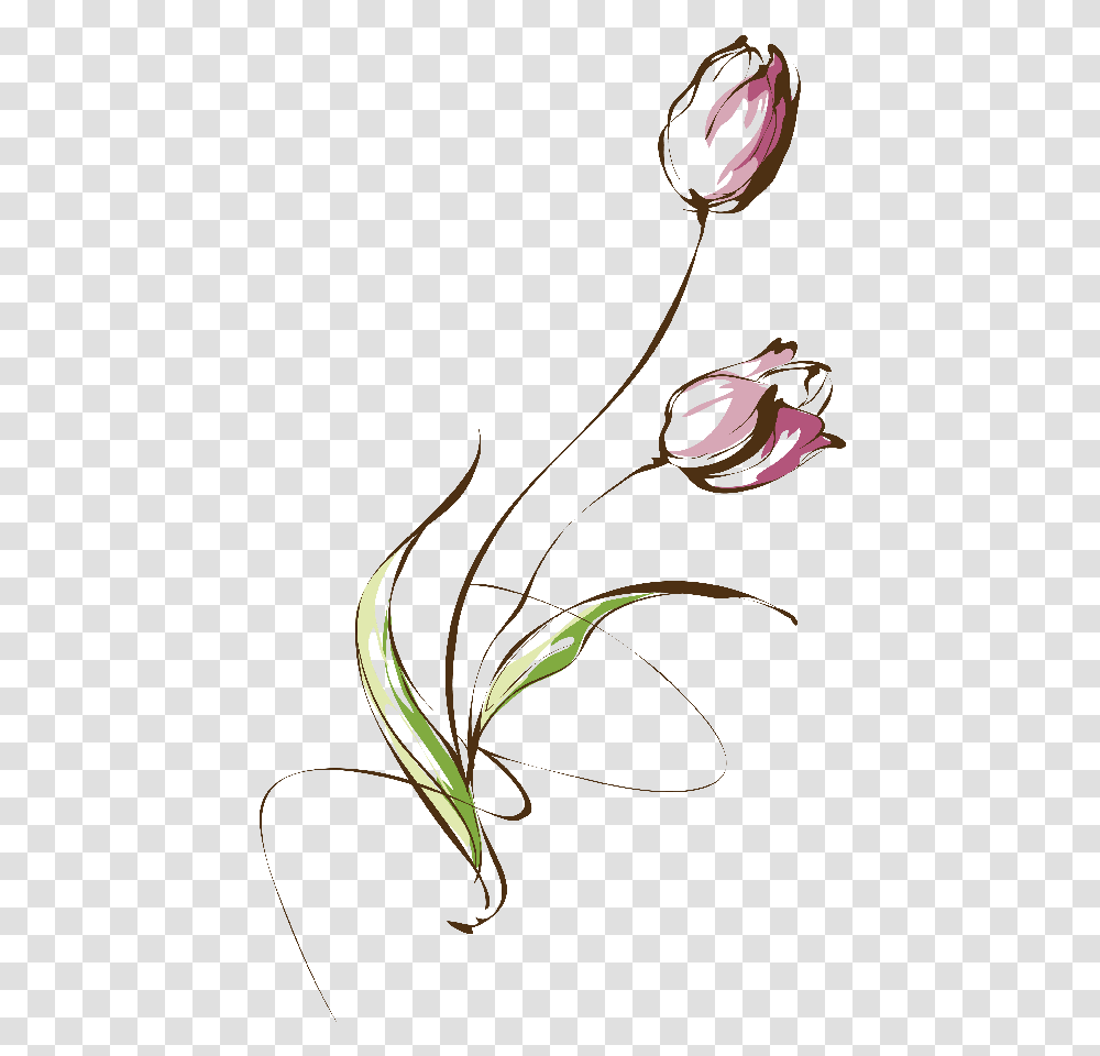 Small Tattoos Flower Tattoos Foot Tattoos Sleeve Tulip Tattoo, Plant, Animal Transparent Png