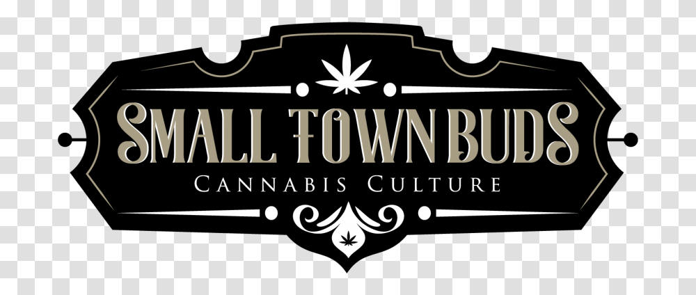 Small Town Buds Cannabis Edmonton Devon Alberta Graphic Design, Label, Alphabet, Outdoors Transparent Png