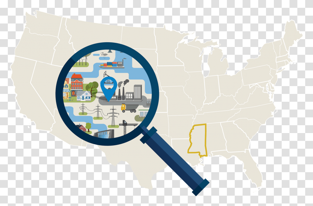 Small Town Clipart Big Cities Are Surrounded By Suburbs Clipart, Magnifying, Plot, Diagram, Map Transparent Png