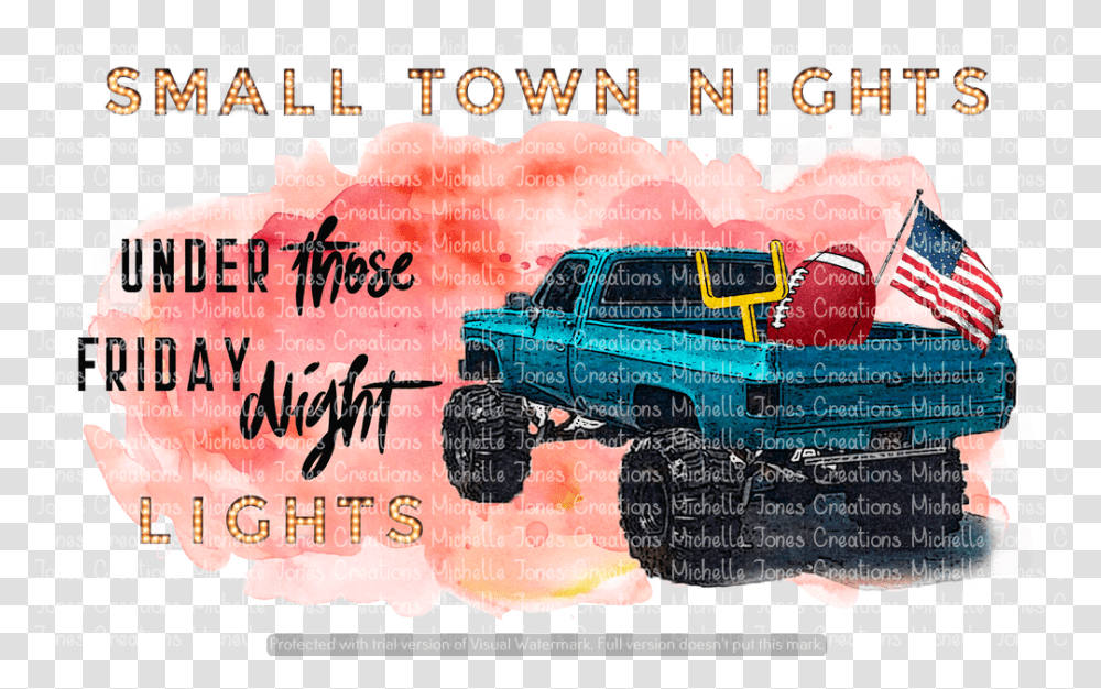 Small Town Nights Under Those Friday Night Lights Poster, Flyer, Paper, Advertisement, Brochure Transparent Png