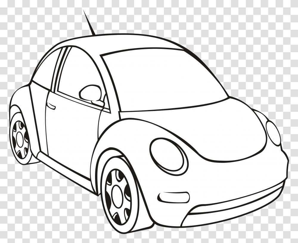 Small Urban Car Outline Free Image New Beetle Rysunek, Vehicle, Transportation, Soccer Ball, Sedan Transparent Png