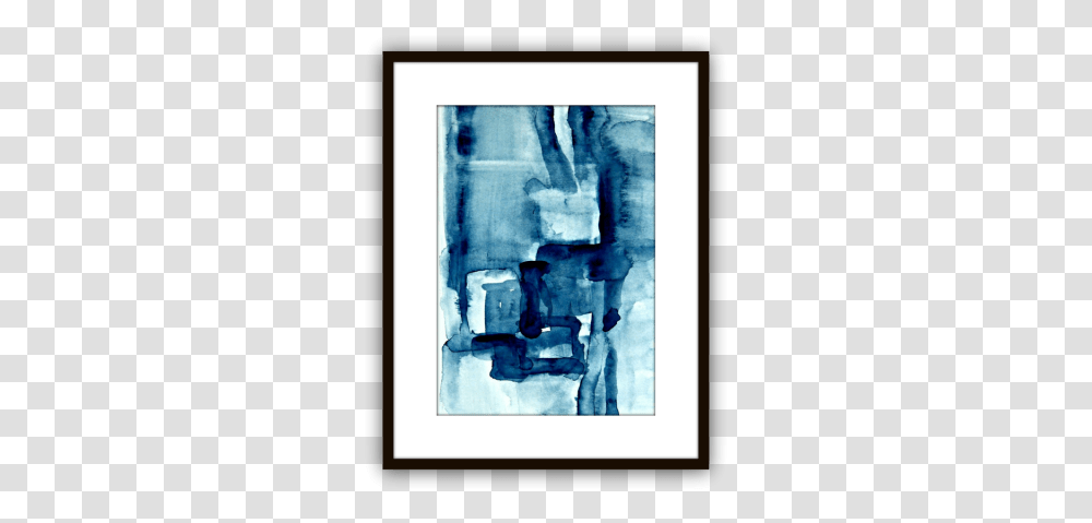 Small Watercolor Painting That Lead Blue Watercolor Modern Painting, Canvas, Art, Modern Art, Person Transparent Png