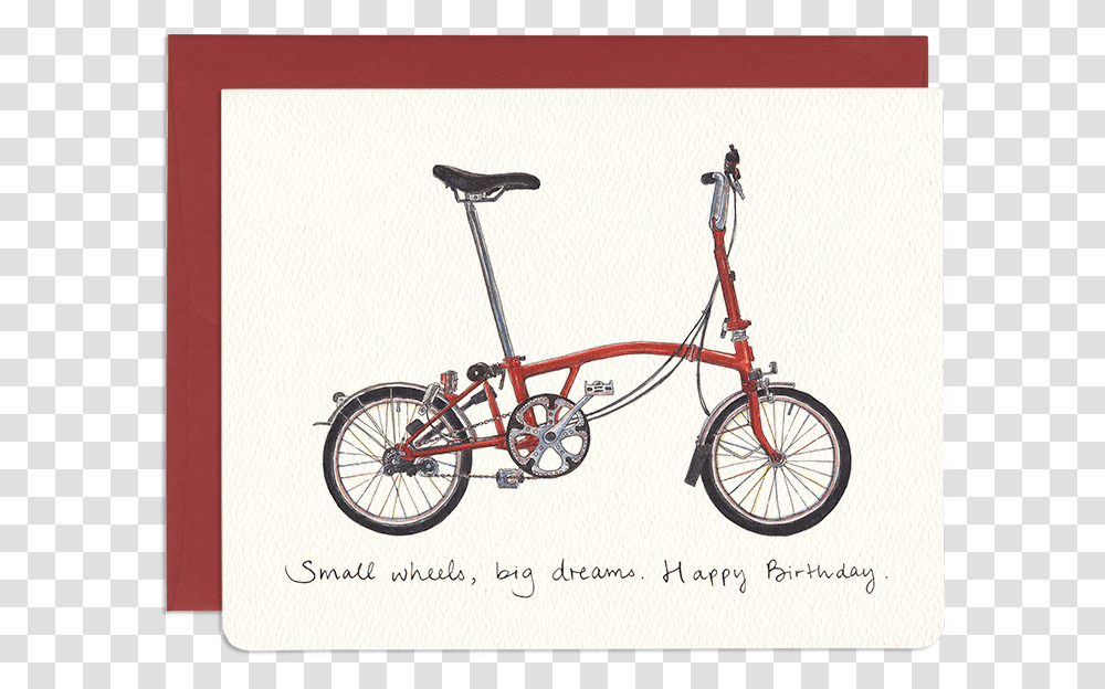 Small Wheels Big Dreams Brompton Rocket Red Black Edition, Bicycle, Vehicle, Transportation, Bike Transparent Png