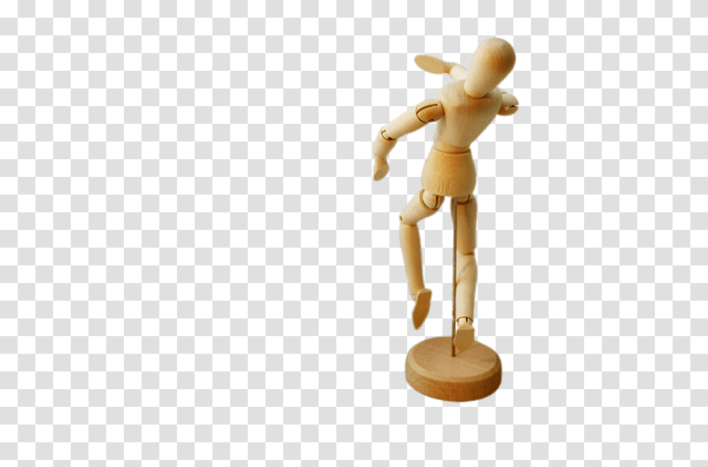 Small Wooden Articulated Mannequin Back, Toy, Figurine, Doll, Green Transparent Png