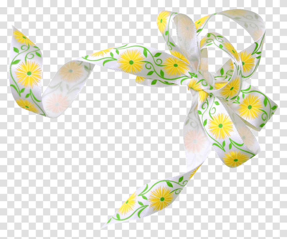 Small Yellow Flower Ribbon, Plant, Blossom, Lily, Bird Transparent Png