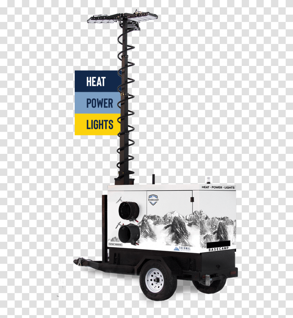 Smart 3 In1 Heater Light Tower & Generator Thermal, Truck, Utility Pole, Cross, Appliance Transparent Png