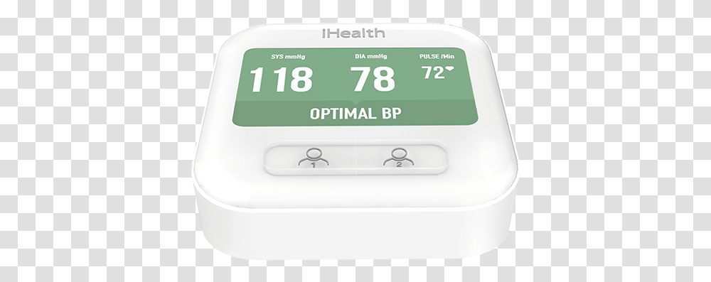 Smart Blood Pressure Monitor Ihealth Clear Digital Clock, Electronics, Text, Screen, Phone Transparent Png