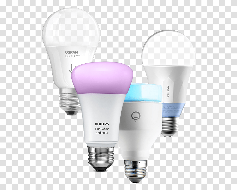 Smart Bulb And Switches Simplecommands Communicate On Compact Fluorescent Lamp, Light, Lightbulb, LED, Lighting Transparent Png