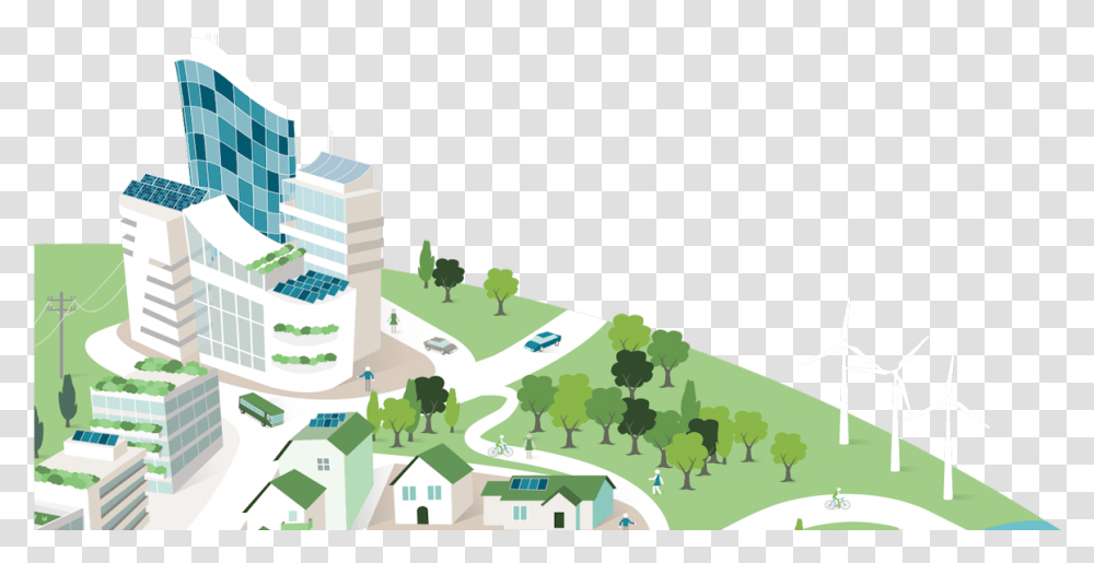 Smart Clean Energy City, Building, Architecture, Neighborhood, Urban Transparent Png