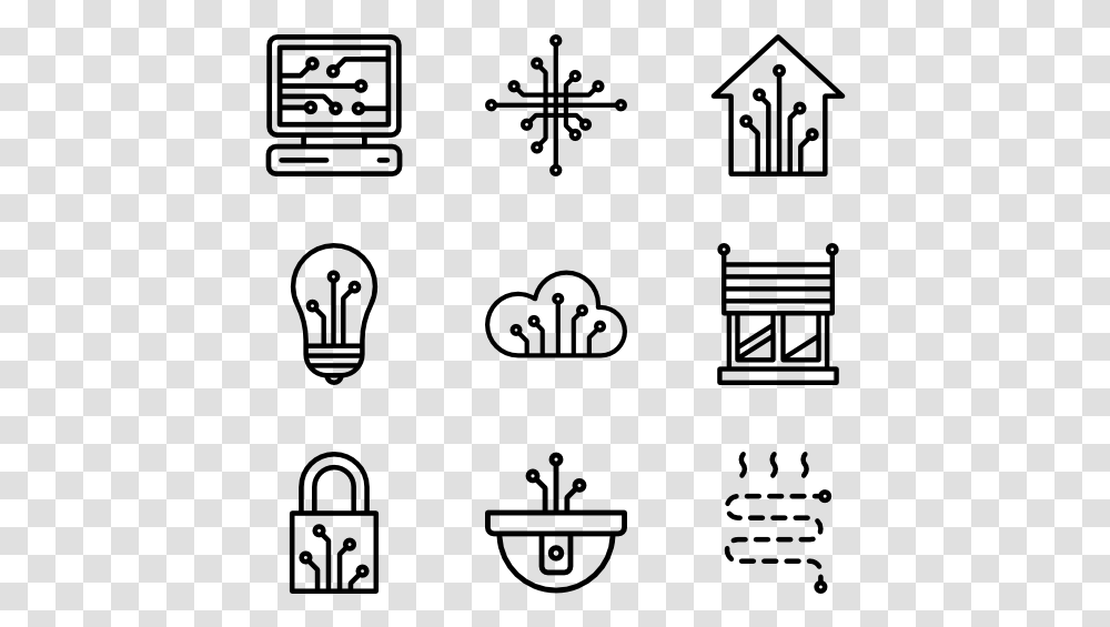 Smart Home System Objectives Line Icon, Gray, World Of Warcraft Transparent Png