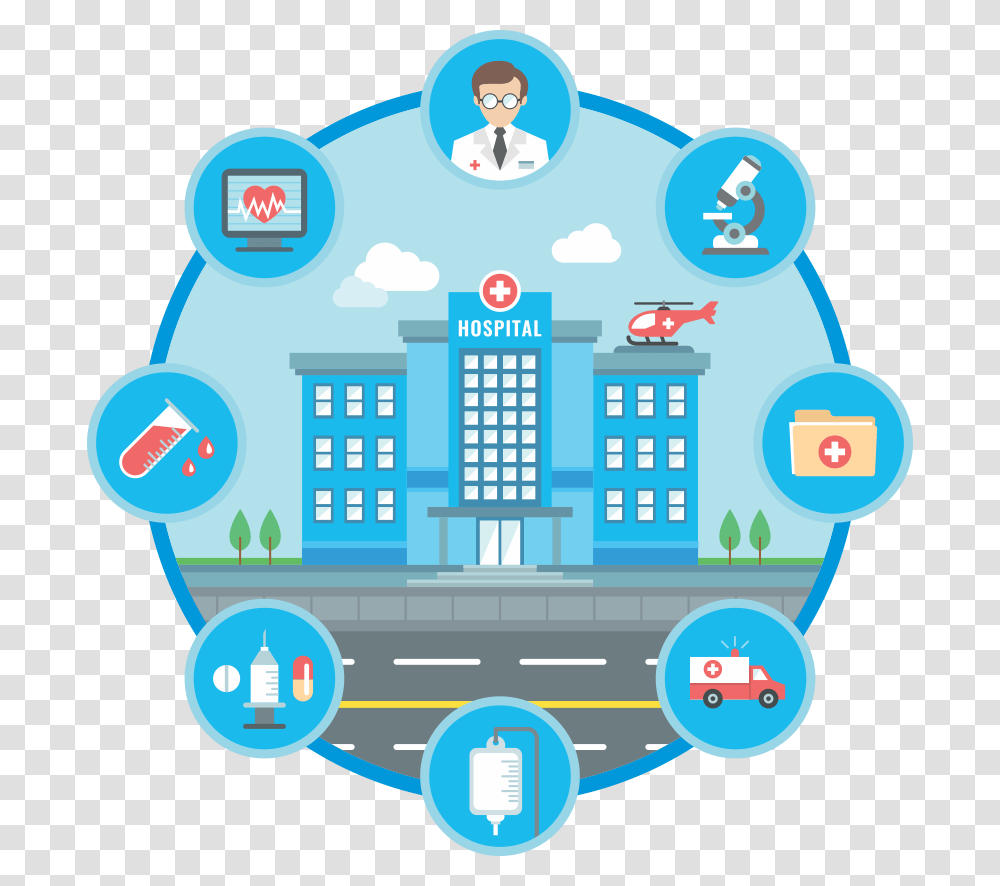 Smart Hospital Disruptive Healthcare, Number, Security, Urban Transparent Png