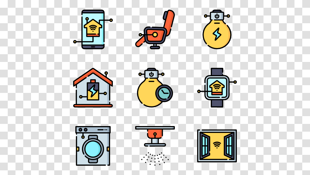 Smart House Manufacturing Color Icon, Pac Man, Angry Birds Transparent Png