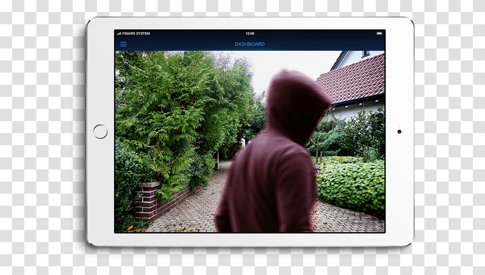 Smart Intercom Camera Gadget, Person, Outdoors, Garden, Arbour Transparent Png